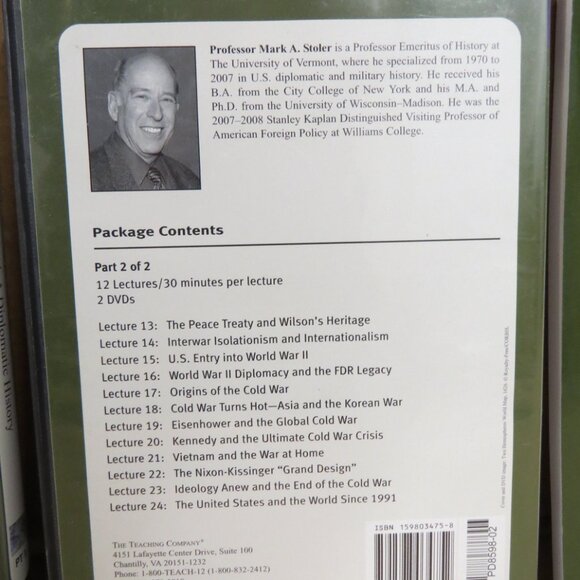 Great Courses America and the World A Diplomatic History 2 DVD Set w/Guidebook - Picture 3 of 9